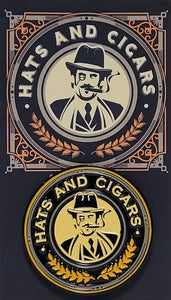 Hats and Cigars Logo Pin 2.0